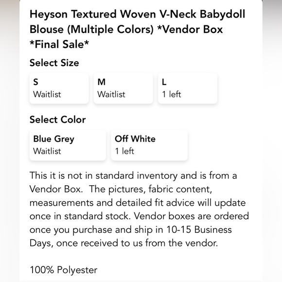 Heyson textured Babydoll top - Picture 3 of 8